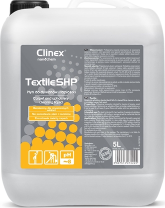 Изображение Clinex Pyn do prania czyszczenia dywanów mebli i tapicerki CLINEX Textile SHP 5L Pyn do prania czyszczenia dywanów mebli i tapicerki CLINEX Textile SHP 5L