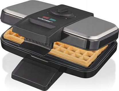 Picture of Cloer Cloer Brussels waffle iron 1459 c2 heavy (stainless steel/black, 1,000 watts)
