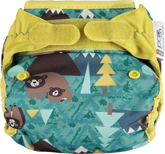 Изображение Close Caboo Otulacz, pieluszka wielorazowa z rzepami Bear 3-16 kg, 1 szt.