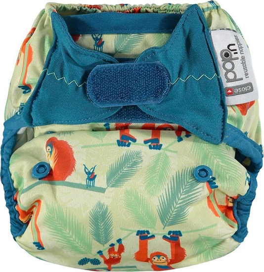 Изображение Close Caboo Otulacz, pieluszka wielorazowa z rzepami Orangutan 3-16 kg, 1 szt.