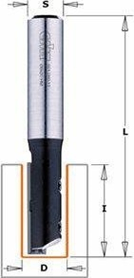 Изображение Taisnā pirkstfrēze CMT; S=8 mm; D=8 mm