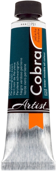 Picture of Cobra Artist Water-Mixable Oil Colour Tube Perylene Green Black 721