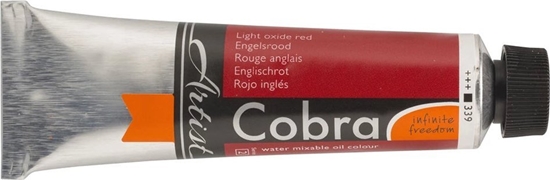 Изображение Cobra Cobra Artist Water-Mixable Oil Colour Tube Light Oxide Red 339