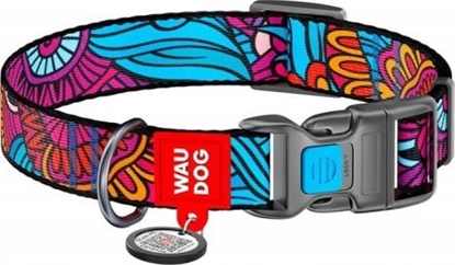Изображение Collar Obroa nylonowa z kodem QR dla psa Waudog "Lato", rozmiar L