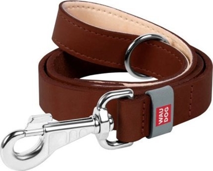 Picture of Collar Smycz dla psa z naturalnej skóry WAUDOG szer. 14 mm, d. 122 cm brzowa