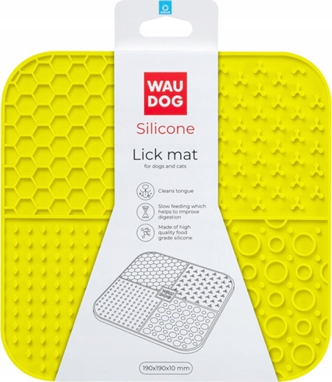 Picture of Collar WAU DOG MATA DO LIZANIA SILIKONOWA        PROSTOKTNA 21,1x21,1x3cm ÓTA