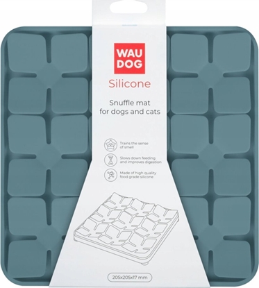 Picture of Collar WAU DOG MATA SPOWALNIAJCA SILIKONOWA     20,5x20,5x1,7cm SZARA