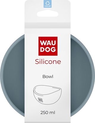 Picture of Collar WAU DOG MISKA SILIKONOWA 250ml SZARA
