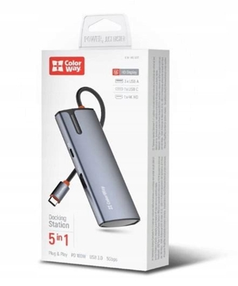 Attēls no ColorWay 5-in-1 Docking Station | CW-HUB01