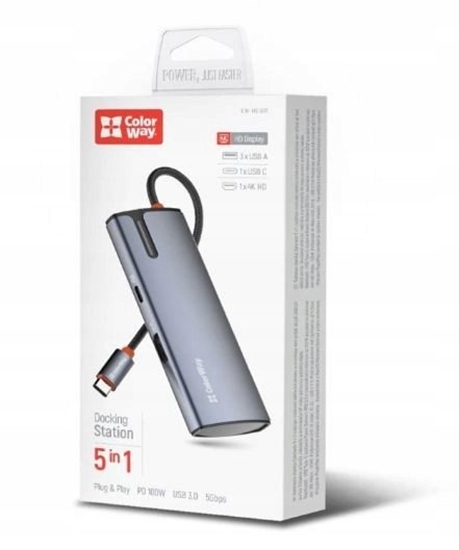 Picture of ColorWay 5-in-1 Docking Station | CW-HUB01