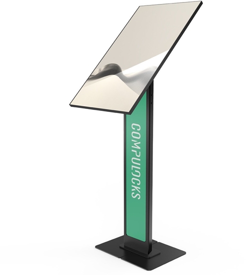 Изображение Compulocks Brandable VESA Floor Stand for Screens Up to 32 Inches - Black, 81.3 cm (32"), Universal, Universal screens up to 32", Black, Steel, Floor