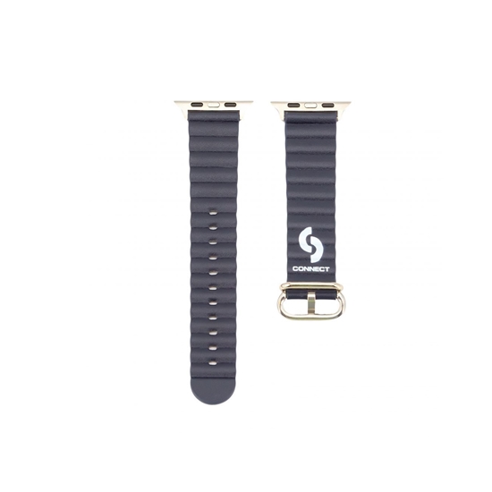 Изображение Connect Watch 38/40/41mm Marine leather Watch Strap Navy Blue