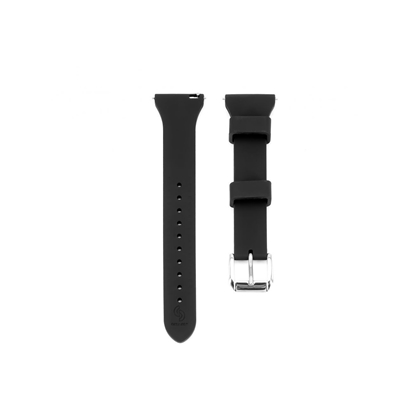 Picture of Connect 20mm T-buckle Silicone Loop Watch Strap (130mm M/L) Black
