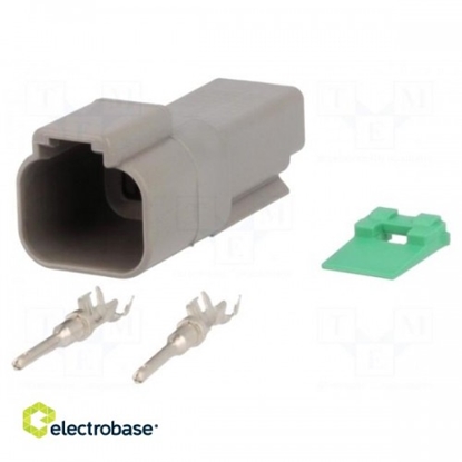 Picture of Connector: wire-wire; DT; plug; male; Size: 16; 0.75÷2mm2; PIN: 2