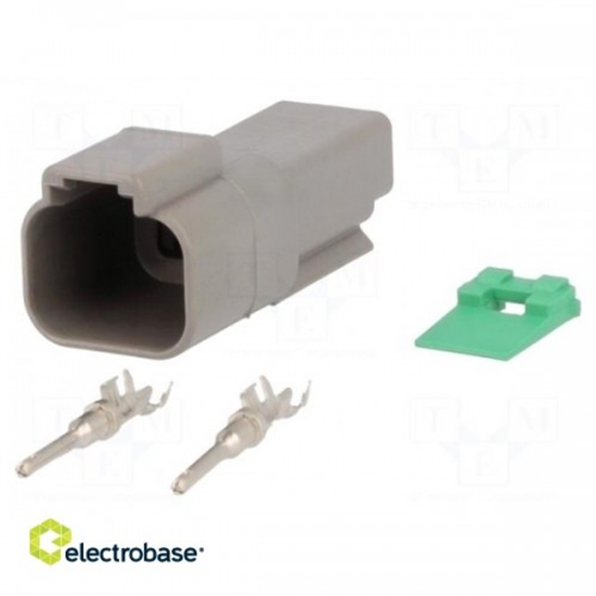 Picture of Connector: wire-wire; DT; plug; male; Size: 16; 0.75÷2mm2; PIN: 2