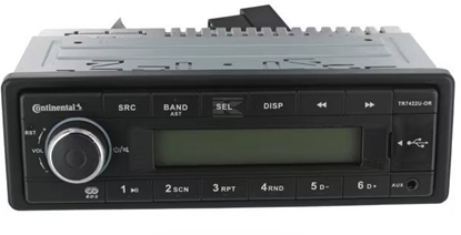 Изображение Continental TR7422U-OR FM RDS tuner USB/AUX 24V short shaft