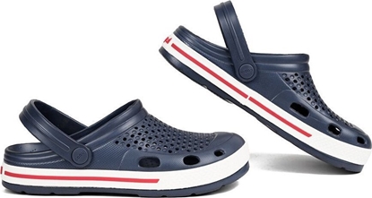 Picture of Coqui Chodaki sanday klapki damskie Coqui Lindo granatowo-biae 6413-100-2132 40