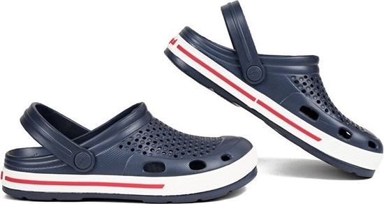 Изображение Coqui Chodaki sanday klapki damskie Coqui Lindo granatowo-biae 6413-100-2132 40