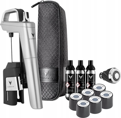 Picture of Coravin Wine System  silver Timeless Six + 12 pcs.