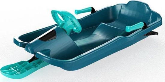 Изображение CorbySport Plastik - sanki Skipper z kierownic - zielony