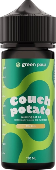 Picture of Cosma Cannabis Green Paw Couch Potato 120ml - Olejek z CBD na bazie oleju z ososia z 10% dodatkiem oleju z kryla