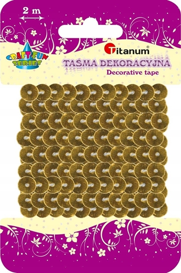 Picture of Craft with Fun Cekiny na ta¶mie 6mm 2m zote