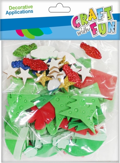 Picture of Craft with Fun CF OZDOBA BN EVA CHOINKA SPRZYL MIX 74SZT12/288