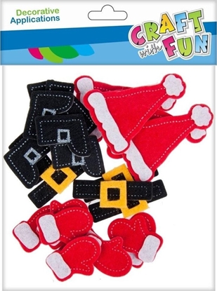 Picture of Craft with Fun CF OZDOBA BN FILC MIKOLAJE SPRZYL 24SZT 12/288