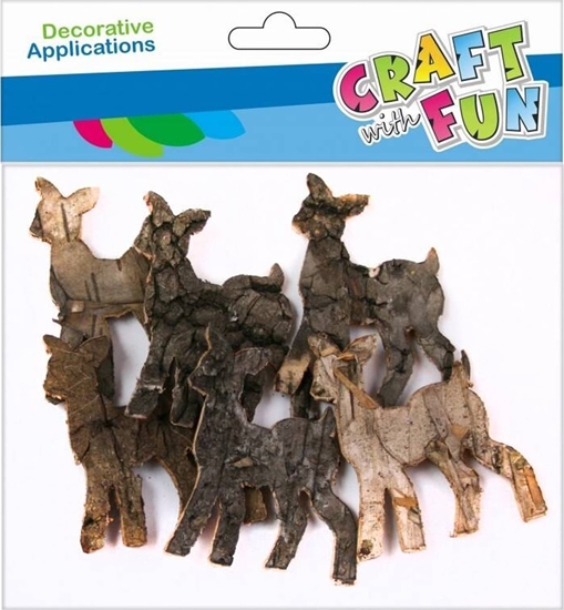 Picture of Craft with Fun CF OZDOBA DEK DREWNOKSZT KORA SARNA 5CM6SZT 12