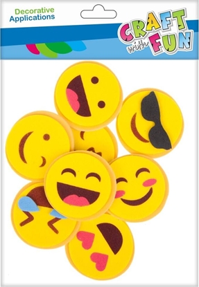 Picture of Craft with Fun CF OZDOBA DEK EVA EMOTKI SPRZYL 8SZT 12/144