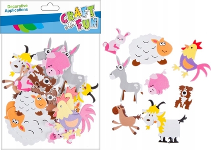 Picture of Craft with Fun CF OZDOBA DEK EVA ZWIERZ DOM SPRZYL 22SZT 12/288