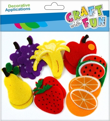 Picture of Craft with Fun CF OZDOBA DEK FILC OWOCE SPRZYL 14SZT 12/288
