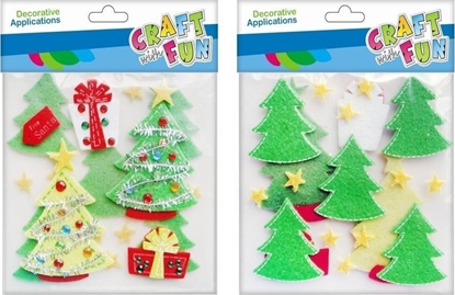 Picture of Craft with Fun CF OZDOBA DEK FILC SPRZYL CHOINKA 2X10SZT 12/288