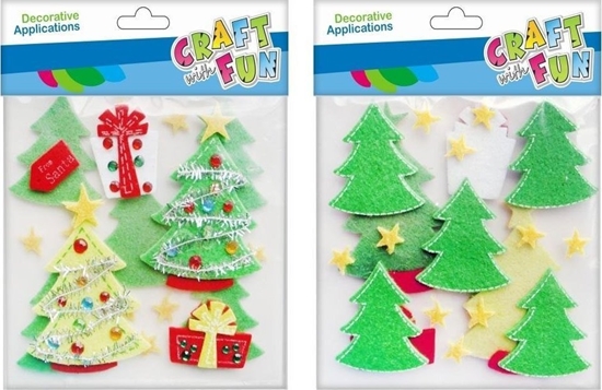 Picture of Craft with Fun CF OZDOBA DEK FILC SPRZYL CHOINKA 2X10SZT 12/288