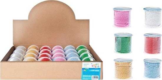 Picture of Craft with Fun CF OZDOBA DEK TASMA SZNUR 3MM/3M MIX SZPUL12/576