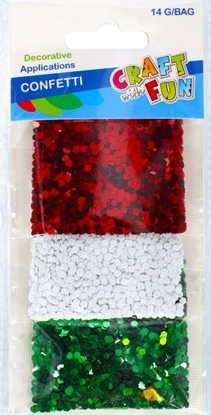 Attēls no Craft with Fun KONFETTI SYPKIE MIX 14G/3SZT CF PBH 12/288