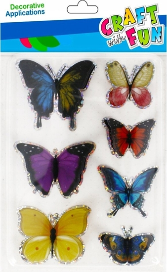 Picture of Craft with Fun NAKLEJ MOTYL 3D 7SZT CF PBH 12/288