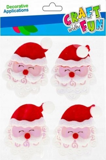 Picture of Craft with Fun OZDOBA BN FILC MIKOLAJ SPRZYL 4SZT CF 12/144