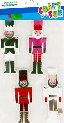 Attēls no Craft with Fun OZDOBA BN NAKLEJKI 3D DZIADEK 4SZT CF 12/288