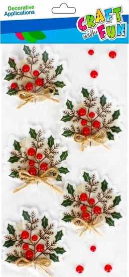 Picture of Craft with Fun OZDOBA BN NAKLEJKI 3D GALAZKI 5SZT CF 12/288