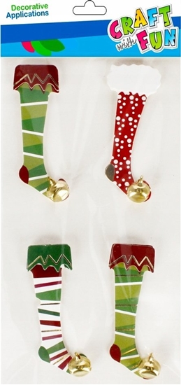 Picture of Craft with Fun OZDOBA BN NAKLEJKI 3D SKARPETY 4SZT CF 12/288