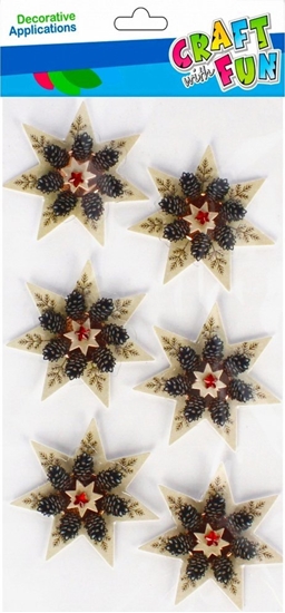 Picture of Craft with Fun OZDOBA BN NAKLEJKI 3D STROIK 6SZT CF 12/288