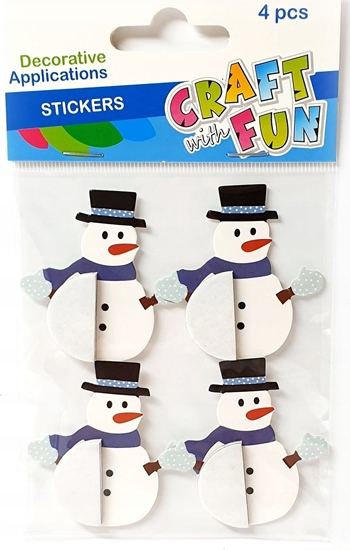 Picture of Craft with Fun OZDOBA BN NAKLEJKI BALWANEK HARM 4SZT CF 12/144