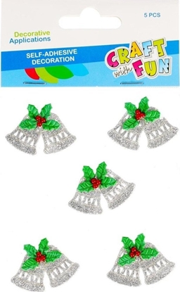 Attēls no Craft with Fun OZDOBA BN NAKLEJKI BROK 5SZT CF PBH 12/144