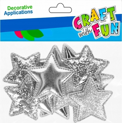 Attēls no Craft with Fun OZDOBA BN NAKLEJKI GWIAZDKA SR 16SZT CF 12/288