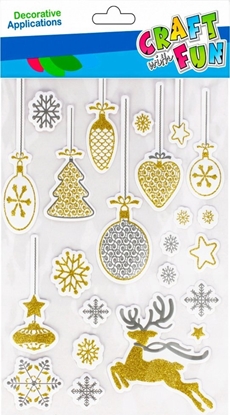 Attēls no Craft with Fun OZDOBA BN NAKLEJKI RENIFER CF BROKAT PBH 12/144