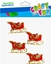 Attēls no Craft with Fun OZDOBA BN NAKLEJKI SANIE 4SZT CF PBH 12/144