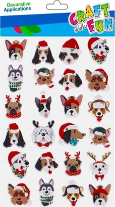 Attēls no Craft with Fun OZDOBA BN NAKLEJKI ZWIERZAT CZAP 24SZT CF 12/288