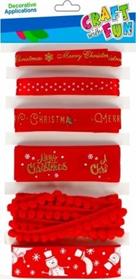 Picture of Craft with Fun OZDOBA BN WSTAZKI OZDOBNE MIX 6SZT CF CZE 12/144