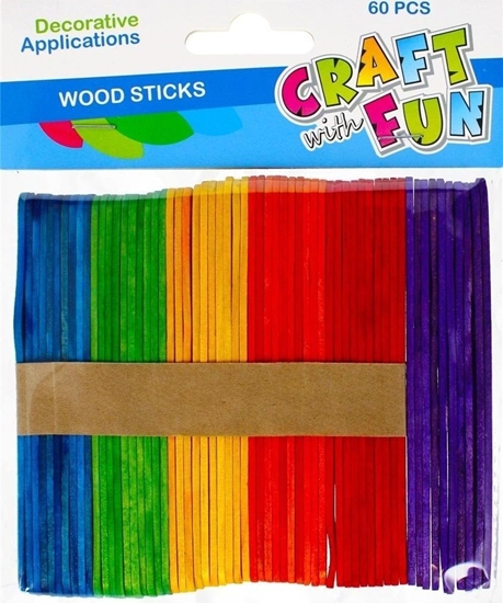 Picture of Craft with Fun OZDOBA DEK DREW PAT KOL 60SZT CF PBH 12/144